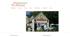 Desktop Screenshot of highdowntearooms.co.uk